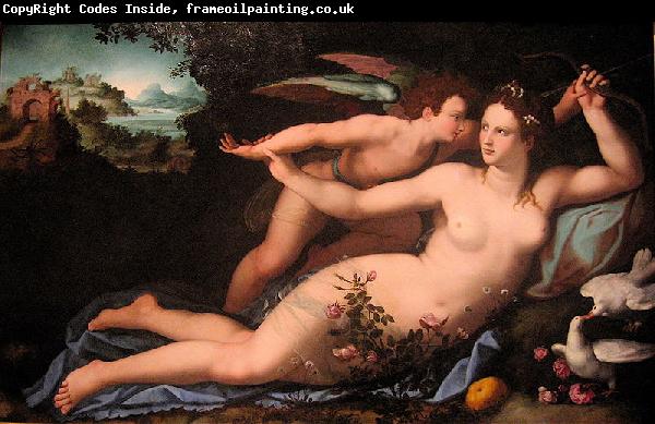 Alessandro Allori Venus disarming Cupid